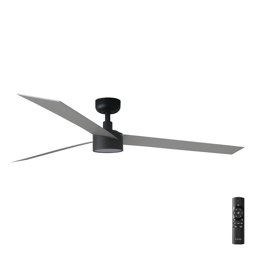 FARO 34287-1TW - LED loftventilator dæmpbar CRUISER XL LED/18W/230V 2700/4000/6500K diameter 160 cm sort/grå + fjernbetjening
