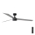 FARO 34287-1TW - LED loftventilator dæmpbar CRUISER XL LED/18W/230V 2700/4000/6500K diameter 160 cm sort/grå + fjernbetjening