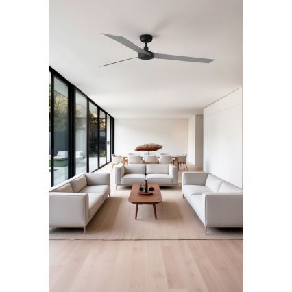 FARO 34287 - Loftventilator CRUISER XL sort diameter 160 cm + fjernbetjening