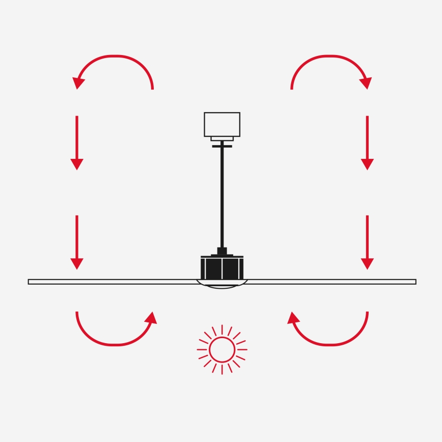 FARO 34287WT1S - Dæmpbar LED-loftventilator CRUISER XL, LED 18 W, 230 V, 2700/3000/4000 K, Ø 160 cm, grå/sort, Wi‑Fi (Tuya) + fjernbetjening