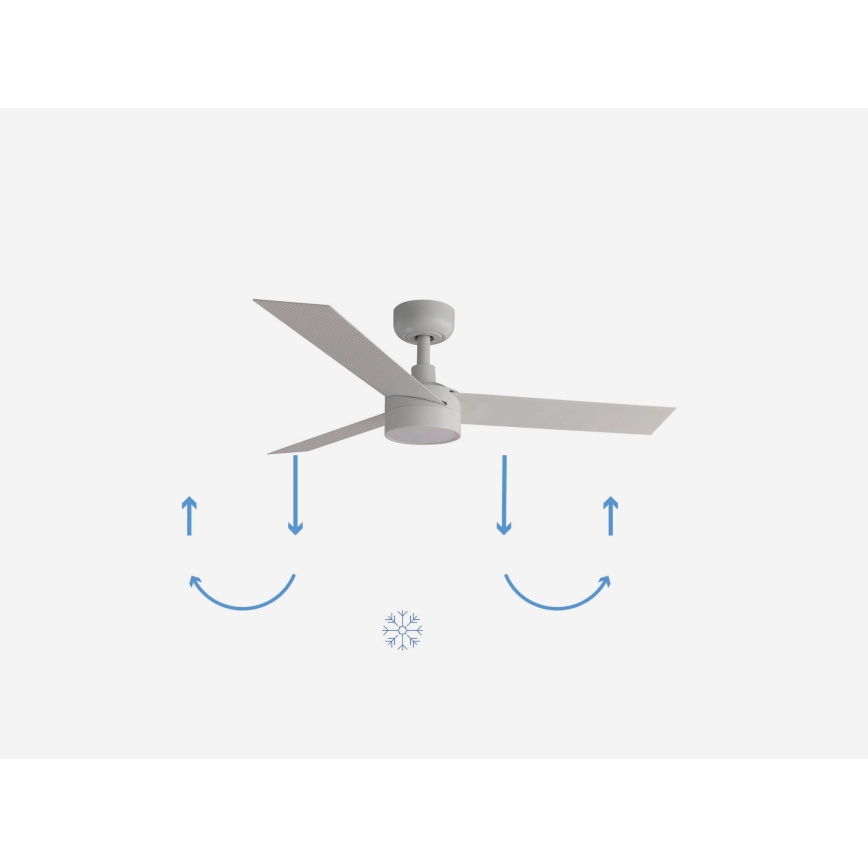 FARO 34288-1TW - LED ventilator dæmpbar CRUISER S LED/20W/230V diameter 106 cm 2700/4000/6500K + fjernbetjening