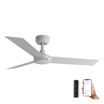 FARO 34288WP - Loftventilator CRUISER S hvid diameter 106 cm SMART + fjernbetjening