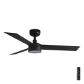 FARO 34289-1TW - Dæmpbar LED-loftventilator CRUISER S med LED/18W/230V, 2700/3000/4000K, Ø 106 cm, sort + fjernbetjening