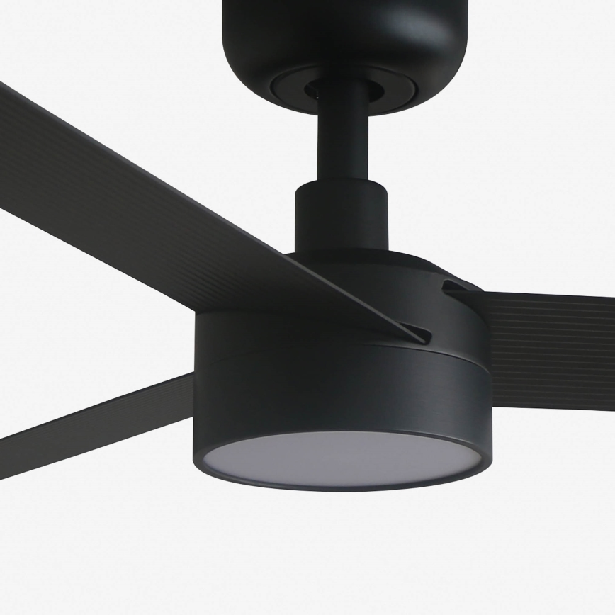 FARO 34289-1TW - LED loftventilator dæmpbar CRUISER S LED/18W/230V 2700/4000/6500K diameter 106 cm sort + fjernbetjening
