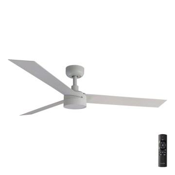 FARO 34290-1TW - LED ventilator dæmpbar CRUISER LED/20W/230V 2700/4000/6500K diameter 132 cm hvid + fjernbetjening