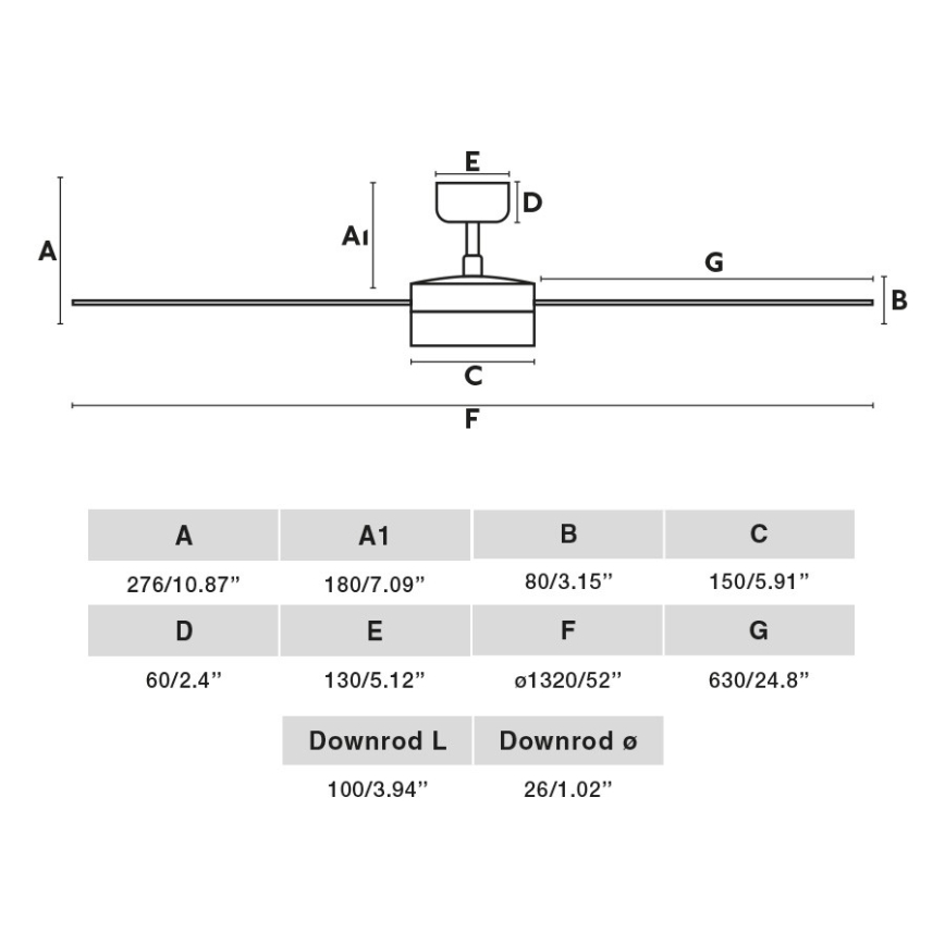 FARO 34290-1TW - LED ventilator dæmpbar CRUISER LED/20W/230V 2700/4000/6500K diameter 132 cm hvid + fjernbetjening
