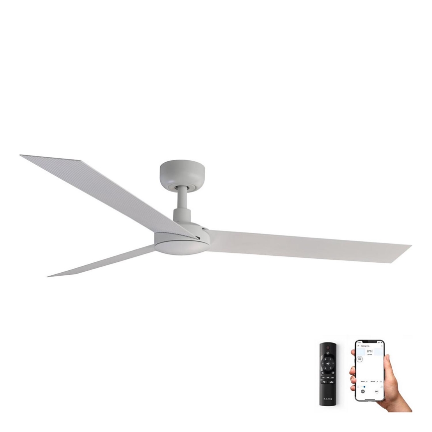 FARO 34290WP - Loftventilator CRUISER L hvid diameter 132 cm SMART + fjernbetjening