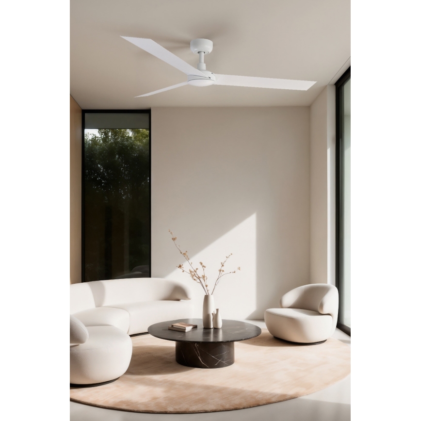 FARO 34290WP - Loftventilator CRUISER L hvid diameter 132 cm SMART + fjernbetjening