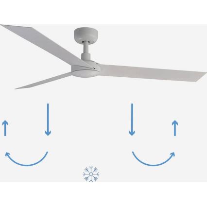 FARO 34290WP - Loftventilator CRUISER L hvid diameter 132 cm SMART + fjernbetjening