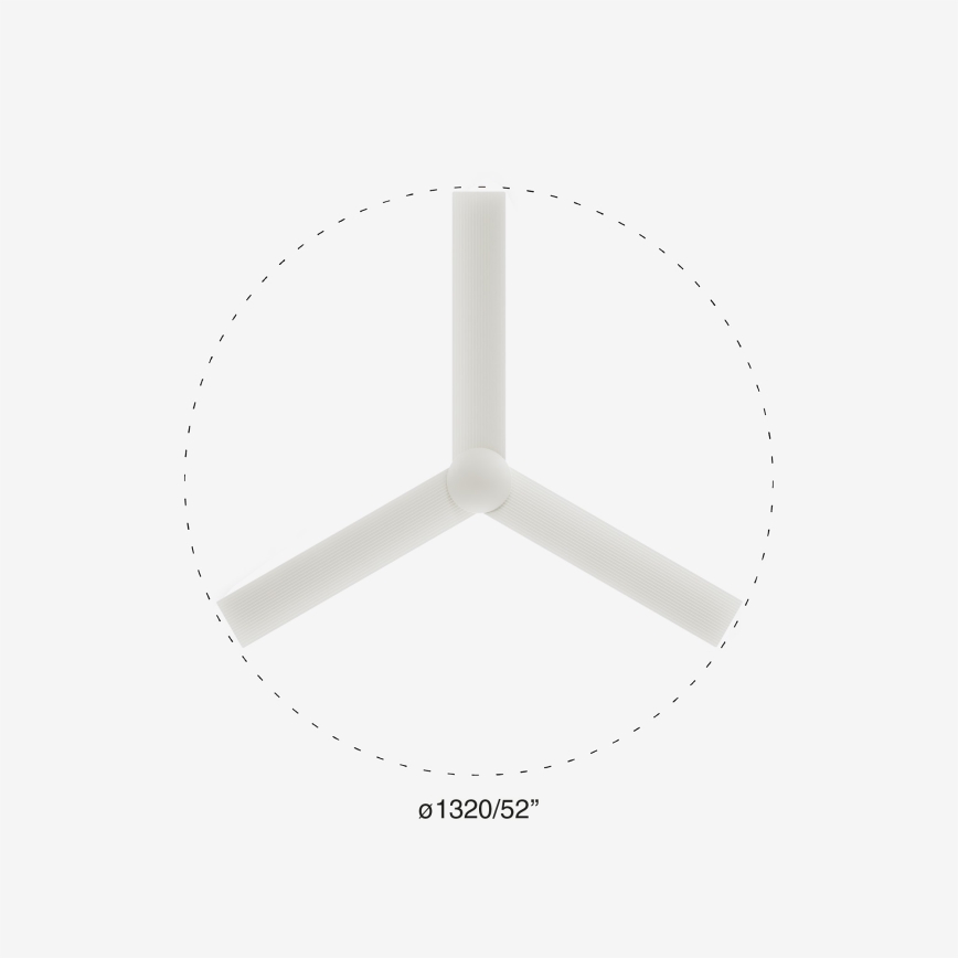 FARO 34290WP - Loftventilator CRUISER L hvid diameter 132 cm SMART + fjernbetjening