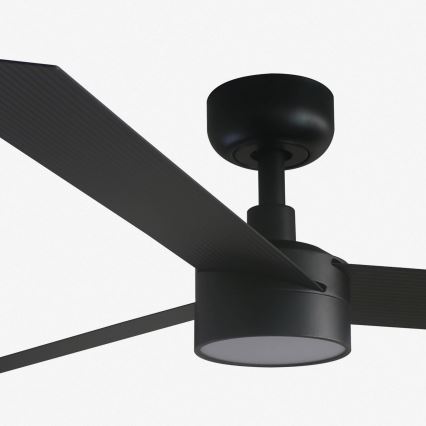 FARO 34291-1TW - LED loftventilator dæmpbar CRUISER LED/20W/230V 2700/4000/6500K diameter 132 cm sort + fjernbetjening