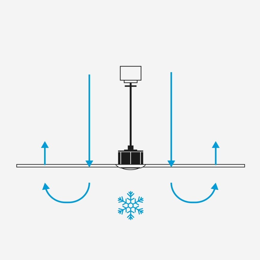 FARO 34291WT1S - LED-dæmpbar loftventilator CRUISER L LED/18W/230V 2700/3000/4000K Ø 132 cm sort Wi-Fi Tuya + fjernbetjening