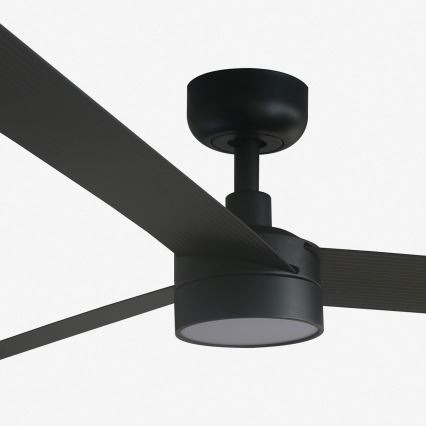FARO 34293-1TW - LED dæmpbar loftventilator CRUISER XL LED/18W/230V 2700/3000/4000K Ø 160 cm sort + fjernbetjening