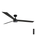 FARO 34293-1TW - LED dæmpbar loftventilator CRUISER XL LED/18W/230V 2700/3000/4000K Ø 160 cm sort + fjernbetjening