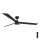FARO 34293-1TW - LED loftventilator dæmpbar CRUISER XL LED/18W/230V 2700/4000/6500K diameter 160 cm sort + fjernbetjening