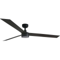 FARO 34293WT1S - Dæmpbar loftventilator CRUISER XL LED/18W/230V 2700/3000/4000K Ø 160 cm sort Wi-Fi Tuya + fjernbetjening
