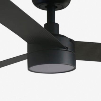 FARO 34293WT1S - LED dæmpbar loftventilator CRUISER XL LED/18W/230V 2700/3000/4000K Ø 160 cm sort Wi‑Fi Tuya + fjernbetjening