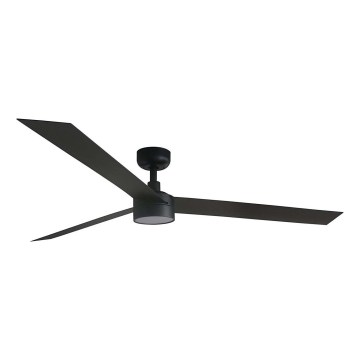 FARO 34293WT1S - LED dæmpbar loftventilator CRUISER XL LED/18W/230V 2700/3000/4000K Ø 160 cm sort Wi‑Fi Tuya + fjernbetjening