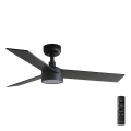 FARO 34296-1TW - LED-dæmpbar loftventilator RUDDER S med LED/18W/230V 2700/3000/4000K Ø 106 cm sort + fjernbetjening