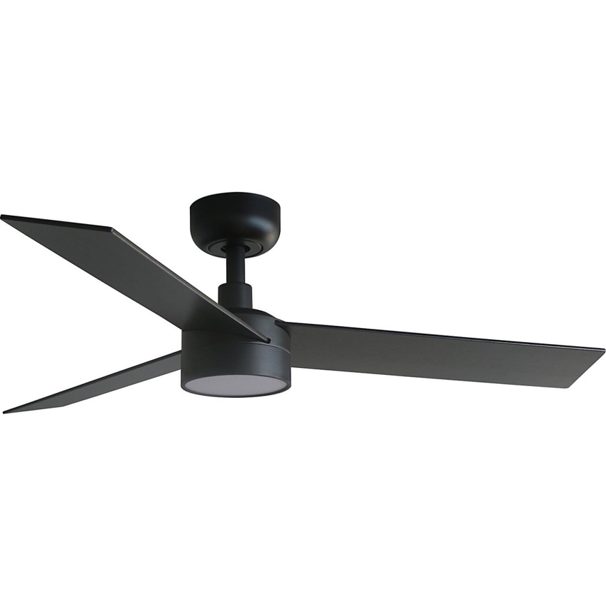 FARO 34296WT-1TW - LED loftventilator dæmpbar RUDDER S LED/18W/230V 2700/4350/6000K sort/brun diameter 106 cm Wi-Fi Tuya + fjernbetjening