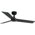 FARO 34296WT - Loftventilator RUDDER S sort/brun diameter 106 cm Wi-Fi Tuya + fjernbetjening
