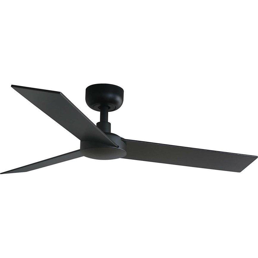 FARO 34296WT - Loftventilator RUDDER S sort/brun diameter 106 cm Wi-Fi Tuya + fjernbetjening