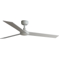 FARO 34297WT - Loftventilator RUDDER L hvid/beige diameter 132 cm Wi-Fi Tuya + fjernbetjening
