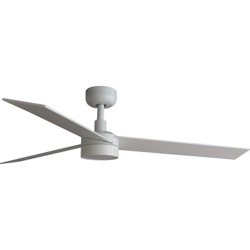 FARO 34297WT1S - LED-dæmpbar loftventilator RUDDER L LED/18W/230V 2700/3000/4000K Ø 132 cm beige/hvid Wi-Fi Tuya + fjernbetjening