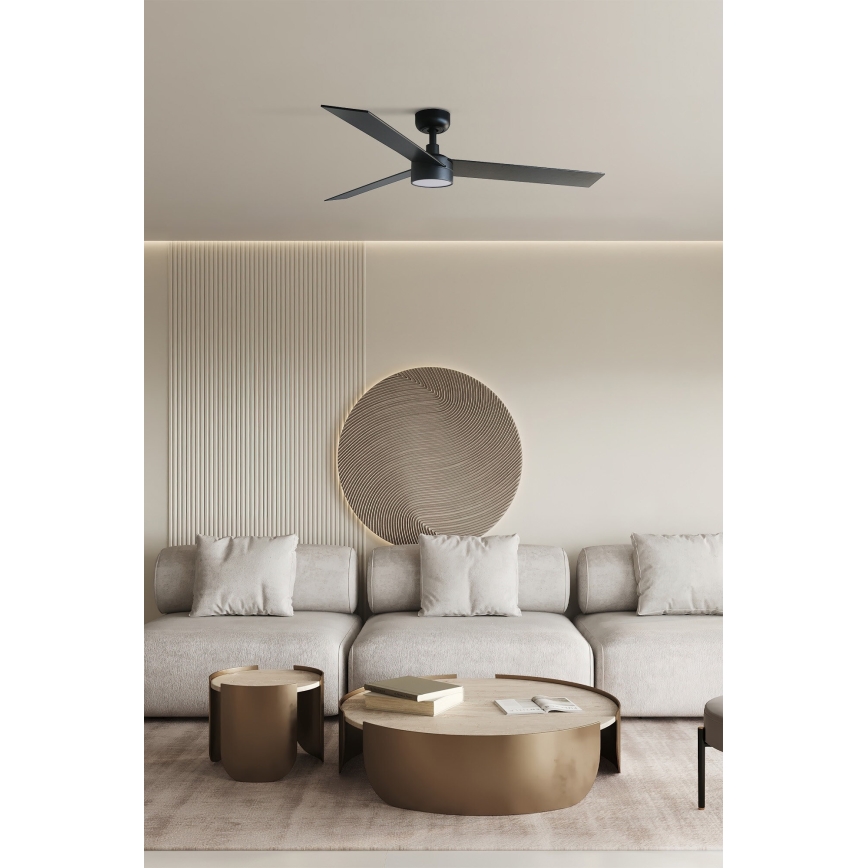 FARO 34298-1TW - LED ventilator dæmpbar RUDDER L LED/20W/230V 2700/4000/6500K diameter 132 cm + fjernbetjening
