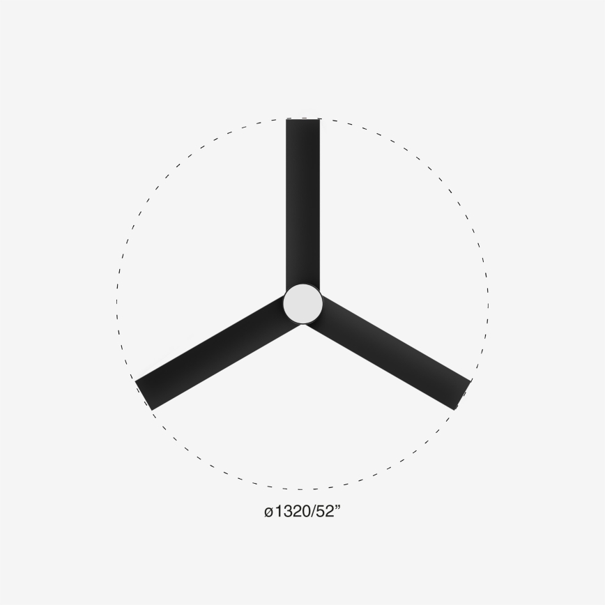 FARO 34298-1TW - LED ventilator dæmpbar RUDDER L LED/20W/230V 2700/4000/6500K diameter 132 cm + fjernbetjening