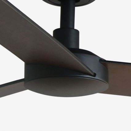 FARO 34298WP - Loftventilator RUDDER L sort diameter 132 cm SMART + fjernbetjening