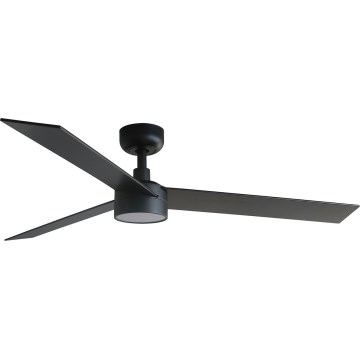 FARO 34298WT-1TW - LED loftventilator dæmpbar RUDDER L LED/18W/230V 2700/4350/6000K sort diameter 132 cm Wi-Fi Tuya + fjernbetjening