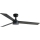 FARO 34298WT-1TW - LED loftventilator dæmpbar RUDDER L LED/18W/230V 2700/4350/6000K sort diameter 132 cm Wi-Fi Tuya + fjernbetjening