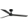 FARO 34298WT - Loftventilator RUDDER L sort/wenge diameter 132 cm Wi-Fi Tuya + fjernbetjening