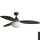 FARO 34301-11L - Loftventilator PALMA 1xE27/15W/230V brun diameter 129 cm IP44 + fjernbetjening