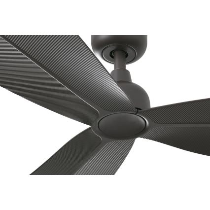 FARO 34301 - Loftventilator PALMA brun diameter 129 cm IP44 + fjernbetjening