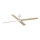 FARO 34355 - Loftventilator RUDDER L beige/hvid diameter 132 cm + fjernbetjening