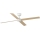 FARO 34355WT - Loftventilator RUDDER L hvid/beige diameter 132 cm Wi-Fi Tuya + fjernbetjening