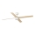 FARO 34355WT1S - LED-dæmpbar loftventilator RUDDER L LED/18W/230V 2700/3000/4000K Ø 132 cm beige/hvid Wi-Fi Tuya + fjernbetjening