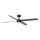 FARO 34356-1TW - LED loftventilator dæmpbar RUDDER L LED/20W/230V sort/brun diameter 132 cm + fjernbetjening