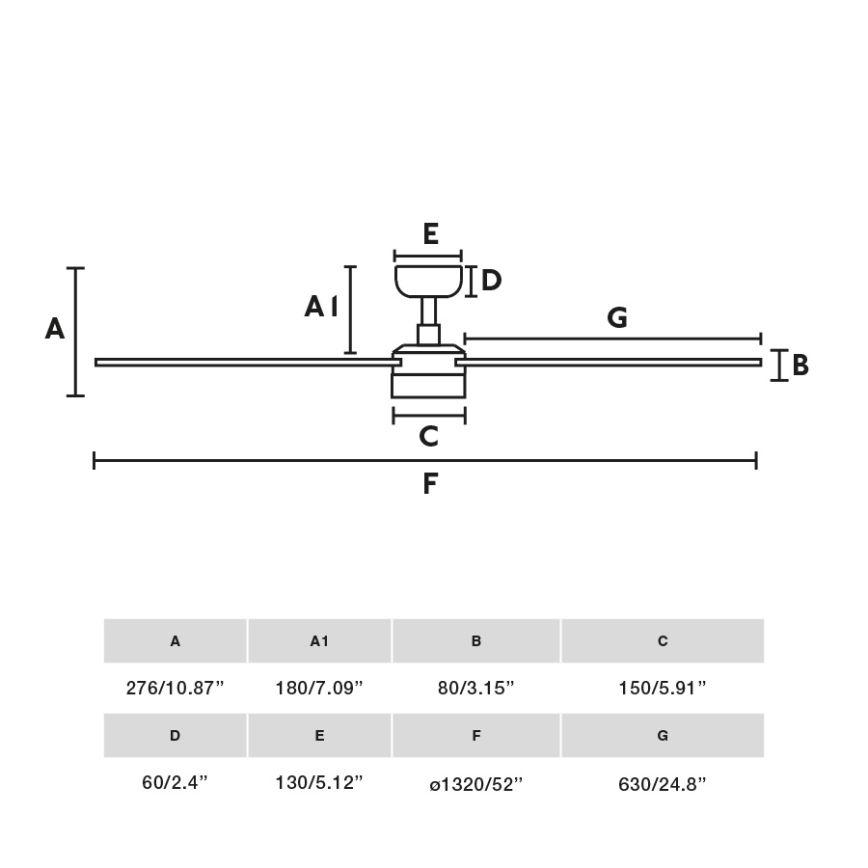 FARO 34356-1TW - LED loftventilator dæmpbar RUDDER L LED/20W/230V sort/brun diameter 132 cm + fjernbetjening