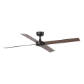 FARO 34356 - Loftventilator RUDDER L brun/sort diameter 132 cm + fjernbetjening