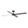 FARO 34356 - Loftventilator RUDDER L brun/sort diameter 132 cm + fjernbetjening