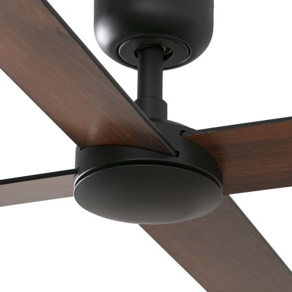 FARO 34356 - Loftventilator RUDDER L brun/sort diameter 132 cm + fjernbetjening