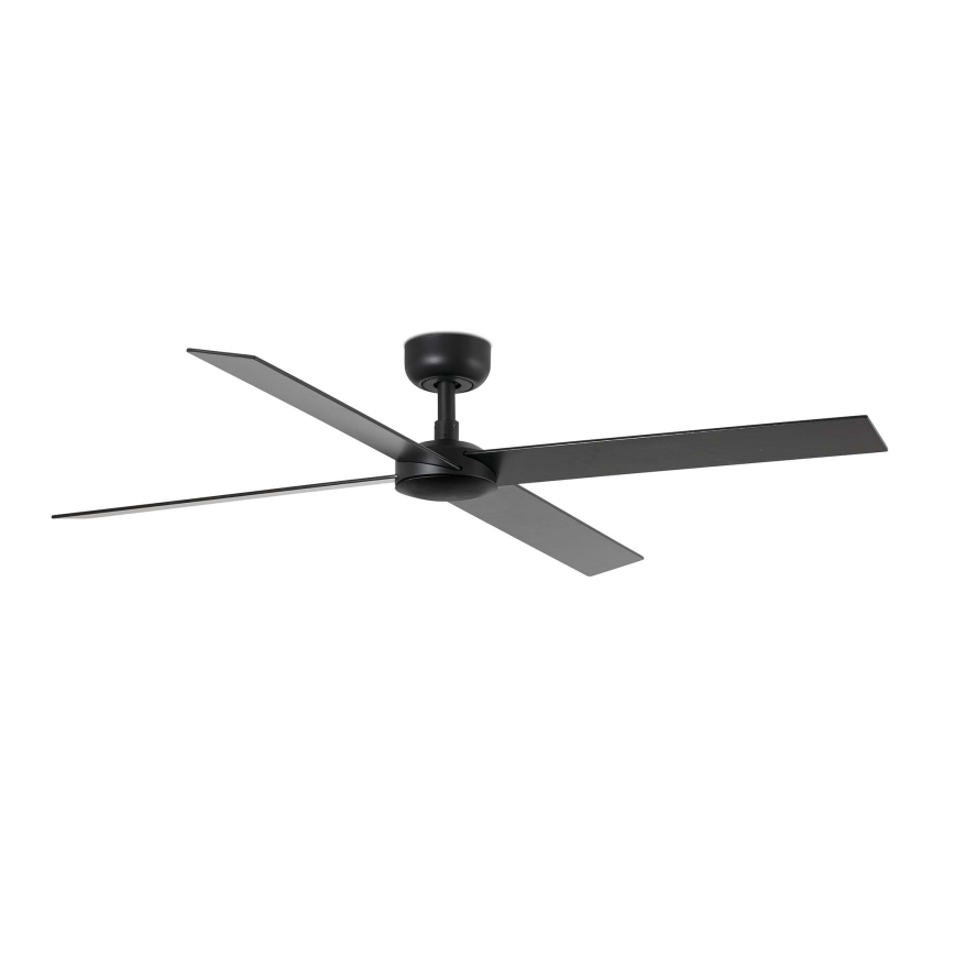 FARO 34356 - Loftventilator RUDDER L brun/sort diameter 132 cm + fjernbetjening