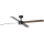 FARO 34356WT-1TW - LED loftventilator dæmpbar RUDDER L LED/18W/230V 2700/4350/6000K brun/sort diameter 132 cm Wi-Fi Tuya + fjernbetjening