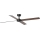 FARO 34356WT - Loftventilator RUDDER L brun/sort diameter 132 cm Wi-Fi Tuya + fjernbetjening