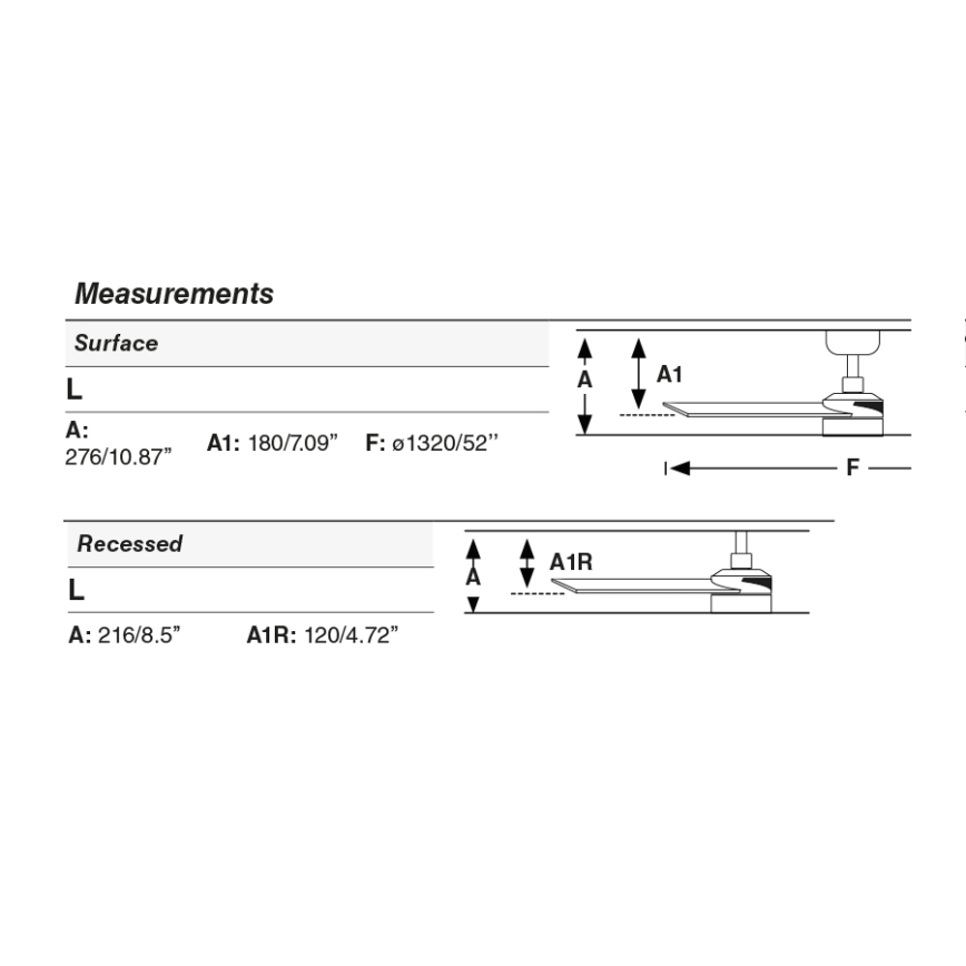 FARO 34356WT1S - LED-dæmpbar loftventilator RUDDER L LED/18W/230V 2700/3000/4000K Ø 132 cm brun/sort Wi‑Fi Tuya + fjernbetjening
