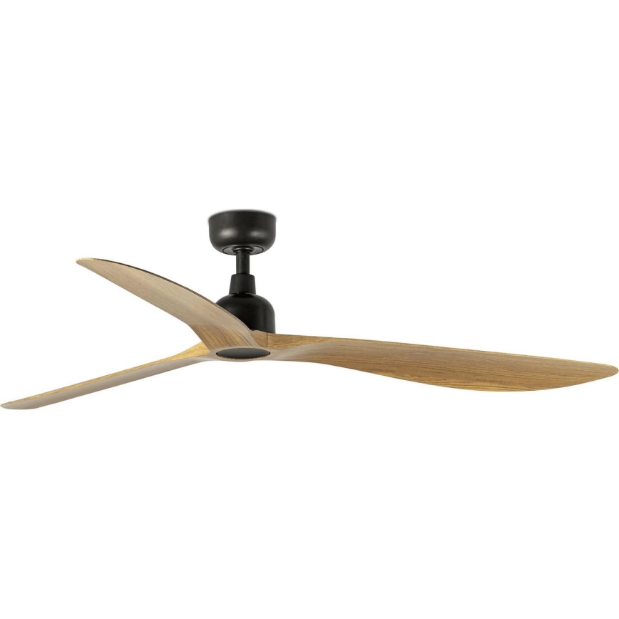 FARO 34360 - Loftventilator OUTWOOD L brun/sort diameter 150 cm IP44 + fjernbetjening
