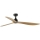 FARO 34360 - Loftventilator OUTWOOD L brun/sort diameter 150 cm IP44 + fjernbetjening